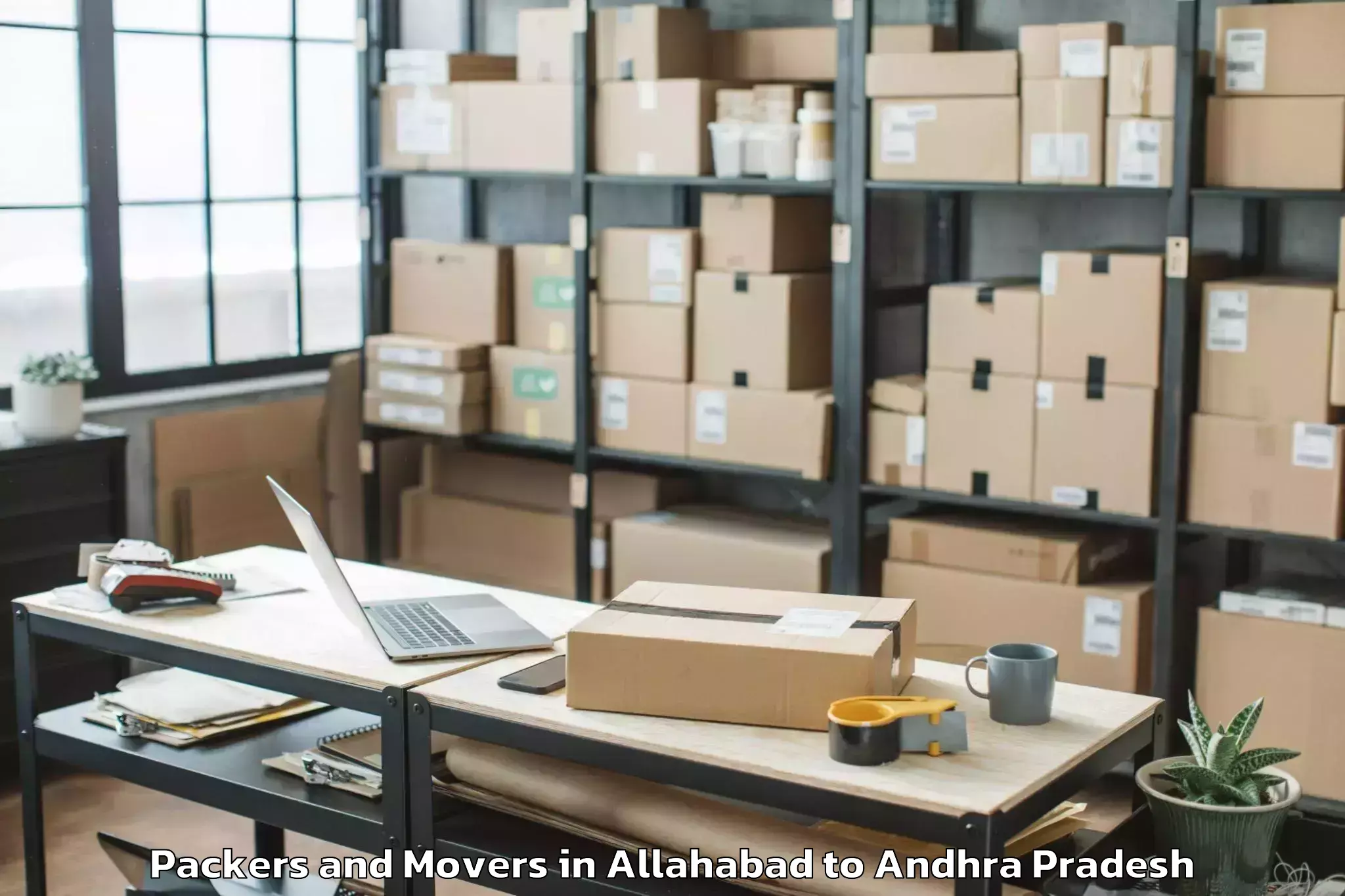 Reliable Allahabad to Parvathipuram Packers And Movers